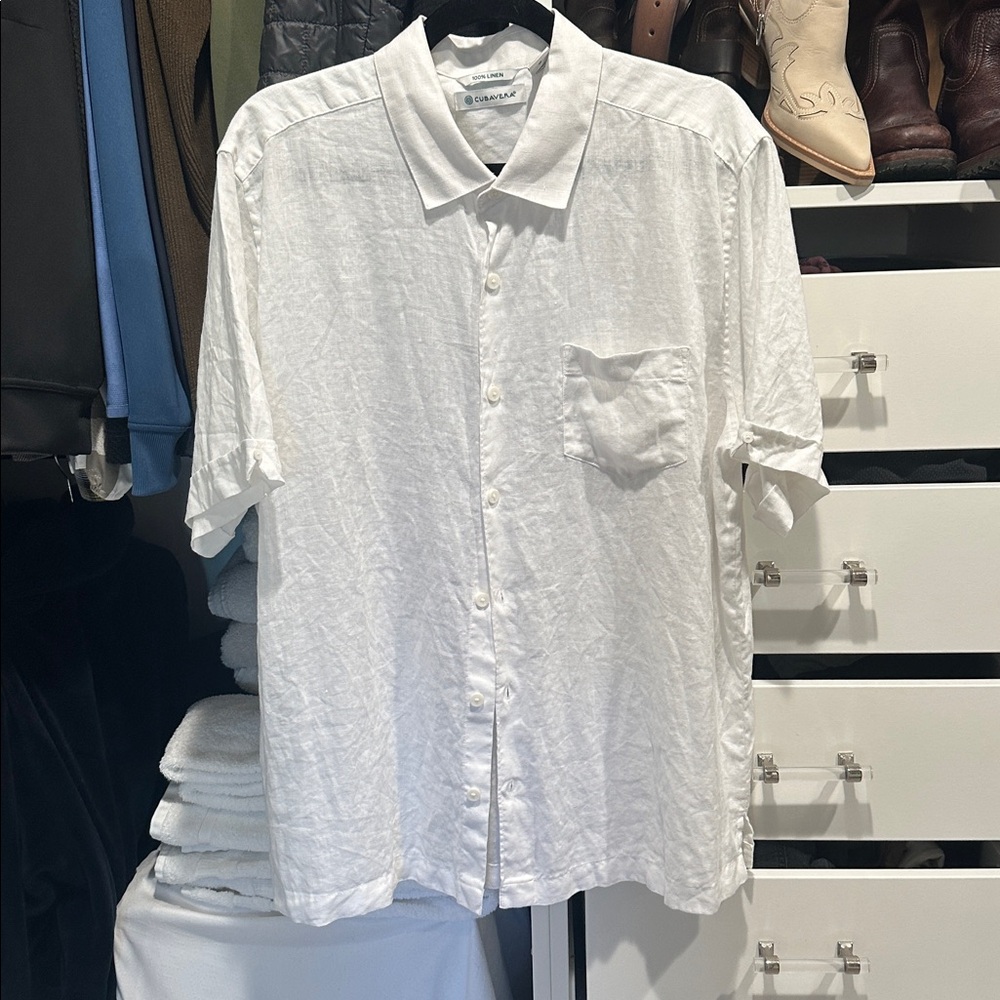 Cubavera White Linen Shirt